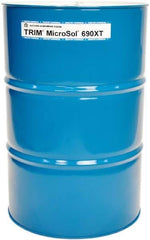 Master Fluid Solutions - Trim MicroSol 690XT, 54 Gal Drum Emulsion Fluid - Semisynthetic, For Cutting, Drilling, Sawing, Grinding - Exact Industrial Supply