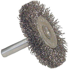 Vortec Pro 2″ Crimped Wire Wheel, .014″ Steel Fill, 1/4″ Stem - Exact Industrial Supply