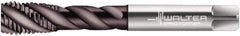 Walter-Prototyp - M6x0.75 Metric Fine 3 Flute 6HX Modified Bottoming Spiral Flute Tap - Powdered Metal, Hardlube Finish, 80mm OAL, Right Hand Flute, Right Hand Thread, Series EP2156302 - Exact Industrial Supply