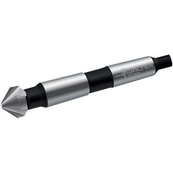 Walter-Titex - 26mm Head Diam, 3 Flute 90° High Speed Steel Countersink - Bright Finish, 106mm OAL, Single End, Morse Taper Shank, Right Hand Cut - Exact Industrial Supply