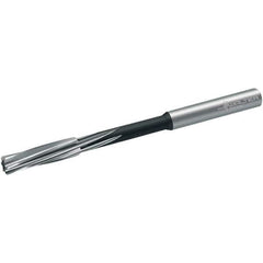 Walter-Titex - 9.8mm Cobalt 6 Flute Chucking Reamer - Spiral Flute, 10mm Straight Shank, 38mm Flute Length, 133mm OAL - Exact Industrial Supply