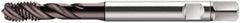 Walter-Prototyp - M5x0.80 Metric 3 Flute 6HX Modified Bottoming Spiral Flute Tap - Cobalt, Hardlube Finish, 70mm OAL, Right Hand Flute, Right Hand Thread, Series S2051302 - Exact Industrial Supply