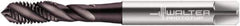 Walter-Prototyp - M8x1.25 Metric 3 Flute 6GX Modified Bottoming Spiral Flute Tap - Powdered Metal, Hardlube Finish, 90mm OAL, Right Hand Flute, Right Hand Thread, Series EP2053302 - Exact Industrial Supply