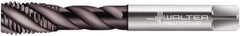 Walter-Prototyp - 5/16-18 UNC 3 Flute 2B Modified Bottoming Spiral Flute Tap - Powdered Metal, Hardlube Finish, 90mm OAL, Right Hand Flute, Right Hand Thread, Series EP2256302 - Exact Industrial Supply