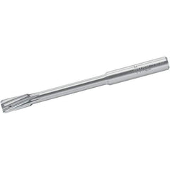 Walter-Titex - 9mm Solid Carbide 6 Flute Chucking Reamer - Spiral Flute, 10mm Straight Shank, 20mm Flute Length, 100mm OAL - Exact Industrial Supply