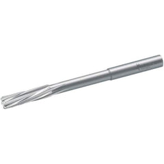 Walter-Titex - 13mm Solid Carbide 6 Flute Chucking Reamer - Spiral Flute, 12mm Straight Shank, 44mm Flute Length, 151mm OAL - Exact Industrial Supply