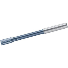 Walter-Titex - 7.97mm Solid Carbide 6 Flute Chucking Reamer - Straight Flute, 8mm Straight Shank, 16mm Flute Length, 100mm OAL - Exact Industrial Supply