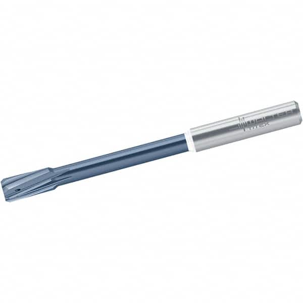 Chucking Reamer: 0.1571″ Dia, 2.9528″ OAL, 0.4724″ Flute Length, Straight Shank, Solid Carbide 4 Flute, RH