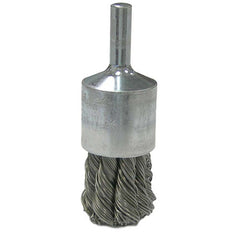 Vortec Pro 3/4″ Knot Wire End Brush, .014″Stainless Steel Fill, 1/4″ Stem - Exact Industrial Supply