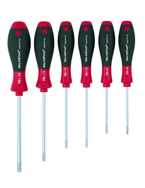 6 Piece - T8; T10; T15; T20; T25; T30 MagicSpring® - SoftFinish® Cushion Grip -  Torx Screw Holding Screwdriver Set - Exact Industrial Supply