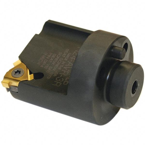 Tool-Flo - Insert Style 16NR, 41.28mm Head Length, Right Hand Cut, Modular Threading Cutting Unit Head - System Size H24, 0.89" Center to Cutting Edge, Series Laydown - Exact Industrial Supply