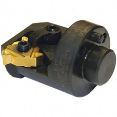 Tool-Flo - Insert Style L43, 41.28mm Head Length, Right Hand Cut, Modular Threading Cutting Unit Head - System Size H24, 0.89" Center to Cutting Edge, Series Laydown - Exact Industrial Supply