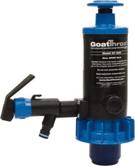 GoatThroat Pumps - 3/8" Outlet, 4 GPM, Polypropylene Hand Operated Transfer Pump - 56" OAL, For up to 55 Gal Drums, For Antifreeze & Other Lightweight Liquids - Exact Industrial Supply