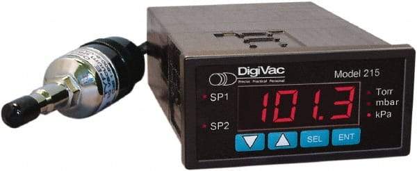 DigiVac - Vacuum Gauges Type: Electronic Vacuum Gauge Vacuum Range: 0.001 - 760 Torr - Exact Industrial Supply