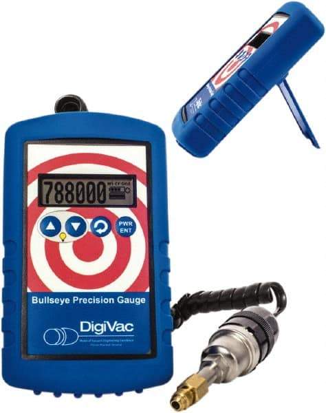 DigiVac - Vacuum Gauges Type: Electronic Vacuum Gauge Vacuum Range: 1 - 800,000 Microns - Exact Industrial Supply