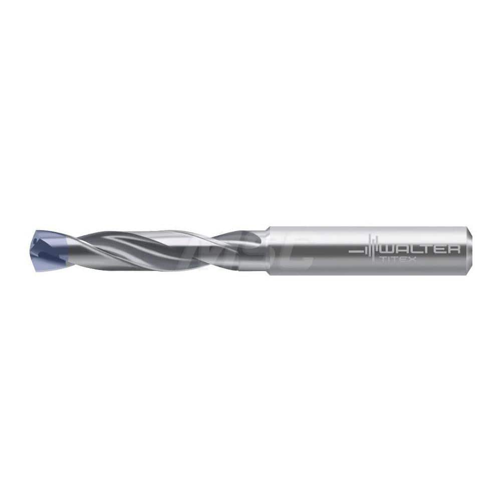 Screw Machine Length Drill Bit: 0.5709″ Dia, 140 °, Solid Carbide Coated, Right Hand Cut, Spiral Flute, Straight-Cylindrical Shank, Series A3293TTP