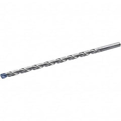 Extra Length Drill Bit: 0.1575″ Dia, 140 °, Solid Carbide Tinal Point Finish, 3.6221″ Flute Length, Spiral Flute, Straight-Cylindrical Shank, Series A6794TFP