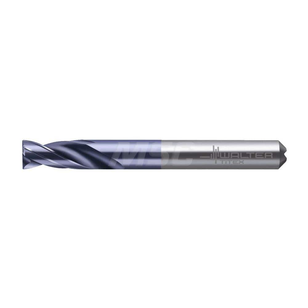 Screw Machine Length Drill Bit: 0.4724″ Dia, 180 °, Solid Carbide Coated, Right Hand Cut, Spiral Flute, Straight-Cylindrical Shank, Series A7191TFT