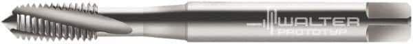 Walter-Prototyp - M4x0.70 Metric 3 Flute 6G Modified Bottoming Spiral Flute Tap - Cobalt, Bright Finish, 63mm OAL, Right Hand Flute, Right Hand Thread, Series 20430 - Exact Industrial Supply