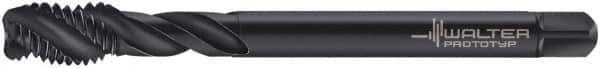 Walter-Prototyp - M16x2.00 Metric 4 Flute 6H Modified Bottoming Spiral Flute Tap - Cobalt, Oxide Finish, 110mm OAL, Right Hand Flute, Right Hand Thread, Series 7056773 - Exact Industrial Supply