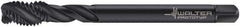 Walter-Prototyp - M16x2.00 Metric 4 Flute 6H Modified Bottoming Spiral Flute Tap - Cobalt, Oxide Finish, 110mm OAL, Right Hand Flute, Right Hand Thread, Series 7056773 - Exact Industrial Supply