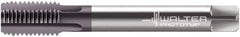 Walter-Prototyp - M8x1.00 Metric Fine 6HX 4 Flute Multilayer TiAlN Finish Solid Carbide Straight Flute Machine Tap - Modified Bottoming, Right Hand Thread, 90mm OAL, 12mm Thread Length, Oversize, Through Coolant - Exact Industrial Supply