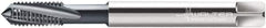 Walter-Prototyp - 1/4-28 UNF 3 Flute 3B Modified Bottoming Spiral Flute Tap - Cobalt, TiCN Finish, 2-1/2" OAL, Right Hand Flute, Right Hand Thread, Series A2340606 - Exact Industrial Supply