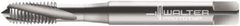 Walter-Prototyp - #10-24 UNC 3 Flute 2B Modified Bottoming Spiral Flute Tap - Cobalt, Bright Finish, 70mm OAL, Right Hand Flute, Right Hand Thread, Series 22410 - Exact Industrial Supply