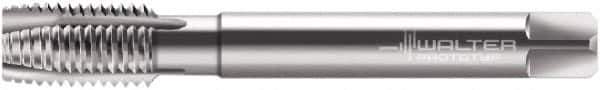 Walter-Prototyp - 7/8-9 BSW, 4 Flute, Bright Finish, Cobalt Spiral Point Tap - Plug Chamfer, Right Hand Thread, 140mm OAL, 30mm Thread Length, 18mm Shank Diam, Series P28360 - Exact Industrial Supply