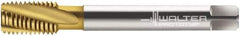 Walter-Prototyp - M14x1.50 Metric Fine 4 Flute 6G Modified Bottoming Spiral Flute Tap - Cobalt, TiN Finish, 100mm OAL, Right Hand Flute, Right Hand Thread, Series 2148005 - Exact Industrial Supply