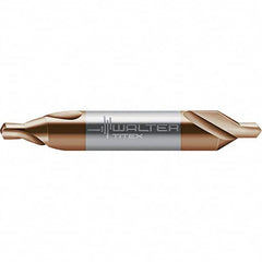 Walter-Titex - Metric Plain Cut 60° Incl Angle Solid Carbide Combo Drill & Countersink - Exact Industrial Supply