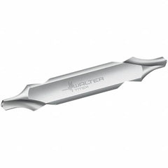 Walter-Titex - Metric Radius Cut 60° Incl Angle High Speed Steel Combo Drill & Countersink - Exact Industrial Supply