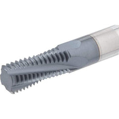 Iscar - UN, 0.3937" Cutting Diam, 4 Flute, Solid Carbide Helical Flute Thread Mill - External Thread, 16.4mm LOC, 73mm OAL, 10mm Shank Diam - Exact Industrial Supply