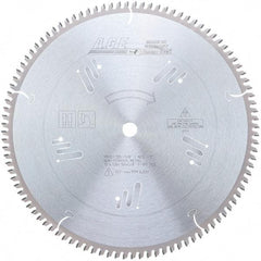 Amana Tool - 12" Diam, 5/8" Arbor Hole Diam, 100 Tooth Wet & Dry Cut Saw Blade - Carbide-Tipped, Clean Action, Standard Round Arbor - Exact Industrial Supply