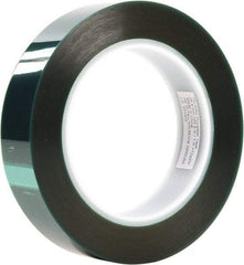 3M - 1-1/2" Wide x 72 Yd Long Green Polyester Film Masking Tape - Series 8992, 3.2 mil Thick - Exact Industrial Supply