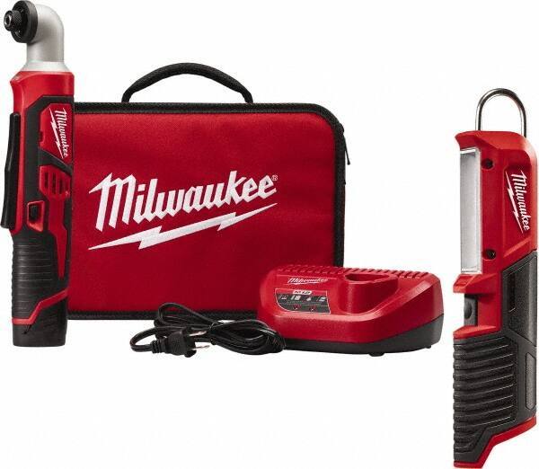 Milwaukee Tool - 12 Volt, 1/4" Drive, 50 Ft/Lb Torque, Cordless Impact Driver - 2425 RPM, 1 Lithium-Ion Battery Included - Exact Industrial Supply