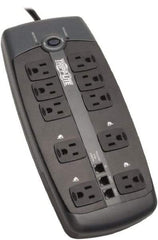 Tripp-Lite - 10 Outlets, 120 VAC15 Amps, 8' Cord, Power Outlet Strip - Floor, Keyhole Mount, 5-15 NEMA Configuration, 1.8" Strip - Exact Industrial Supply