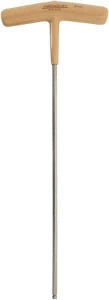 Paramount - 4mm Hex, T-Handle Cushion Grip, Ball End Hex Key - 8-45/64" OAL, Protanium High Torque Steel, Metric System of Measurement - Exact Industrial Supply