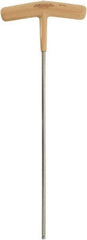 Paramount - 4mm Hex, T-Handle Cushion Grip, Ball End Hex Key - 8-45/64" OAL, Protanium High Torque Steel, Metric System of Measurement - Exact Industrial Supply