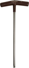 Paramount - 3/8" Hex, T-Handle Cushion Grip, Ball End Hex Key - 11-51/64" OAL, Protanium High Torque Steel, Inch System of Measurement - Exact Industrial Supply