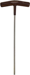 Paramount - 7/32" Hex, T-Handle Cushion Grip, Ball End Hex Key - 10-19/64" OAL, Protanium High Torque Steel, Inch System of Measurement - Exact Industrial Supply