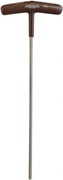 Paramount - 9/64" Hex, T-Handle Cushion Grip, Hex Key - 8-19/64" OAL, Protanium High Torque Steel, Inch System of Measurement - Exact Industrial Supply