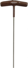 Paramount - 1/8" Hex, T-Handle Cushion Grip, Hex Key - 7-39/64" OAL, Protanium High Torque Steel, Inch System of Measurement - Exact Industrial Supply