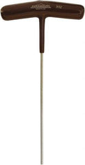 Paramount - 3/32" Hex, T-Handle Cushion Grip, Hex Key - 6-7/64" OAL, Protanium High Torque Steel, Inch System of Measurement - Exact Industrial Supply