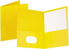 OXFORD - 8-1/2" Long x 11" Wide Pocket - Yellow - Exact Industrial Supply