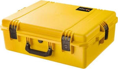 Pelican Products, Inc. - 19-45/64" Wide x 8-39/64" High, Clamshell Hard Case - Yellow, HPX High Performance Resin - Exact Industrial Supply