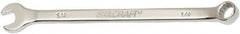 Ability One - 1/4" 12 Point Combination Wrench - 15° Offset Angle, Steel, Chrome Finish - Exact Industrial Supply