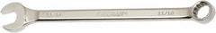 Ability One - 11/16" 12 Point Combination Wrench - 15° Offset Angle, Steel, Chrome Finish - Exact Industrial Supply