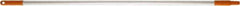 Vikan - 52 x 1" Aluminum Squeegee Handle - European Threaded Connection, Orange - Exact Industrial Supply
