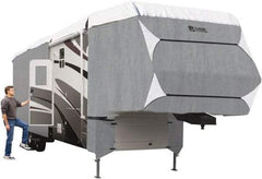 Classic Accessories - Polypropylene RV Protective Cover - 23 to 26' Long x 122" High, Gray and White - Exact Industrial Supply